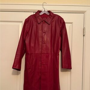 Vintage 90’s Chico’s Leather Coat